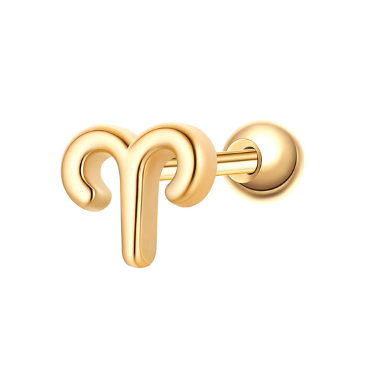 Piercing Sternzeichen Widder gold