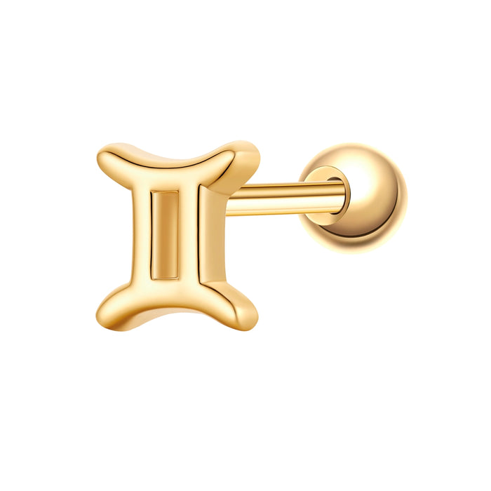 Piercing Sternzeichen Zwilling gold