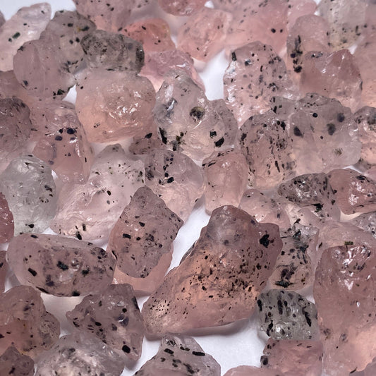 Pink Dragon Fruit Quartz with Diopside