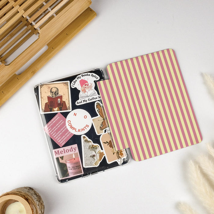 Pink & Green Stripes | Kindle Case