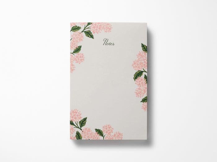 Pink Hydrangea Notepad