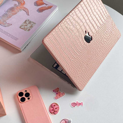 Pink Leather MacBook Case - IMCASE