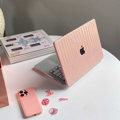 Pink Leather MacBook Case - IMCASE