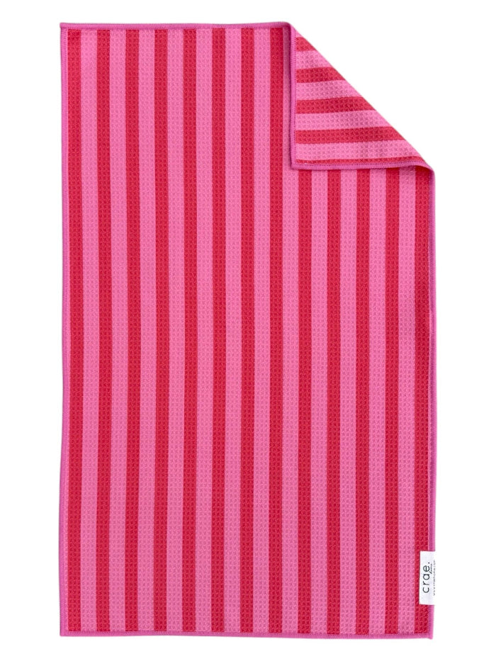 Crae.Home Hand Towel (17 in x 27 in) / Pink Pink Licorice: Double-Sided Hand Towel