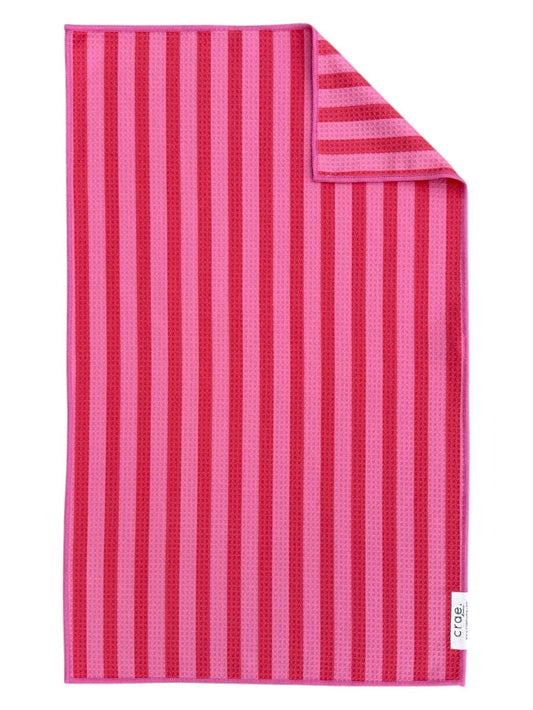 Crae.Home Hand Towel (17 in x 27 in) / Pink Pink Licorice: Double-Sided Hand Towel
