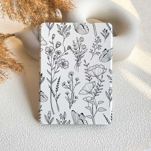 Plant Pencilwork | Kindle Case - White - IMCASE