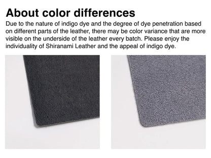 PLOTTER 6 Ring Leather Binder - Mini Shiranami