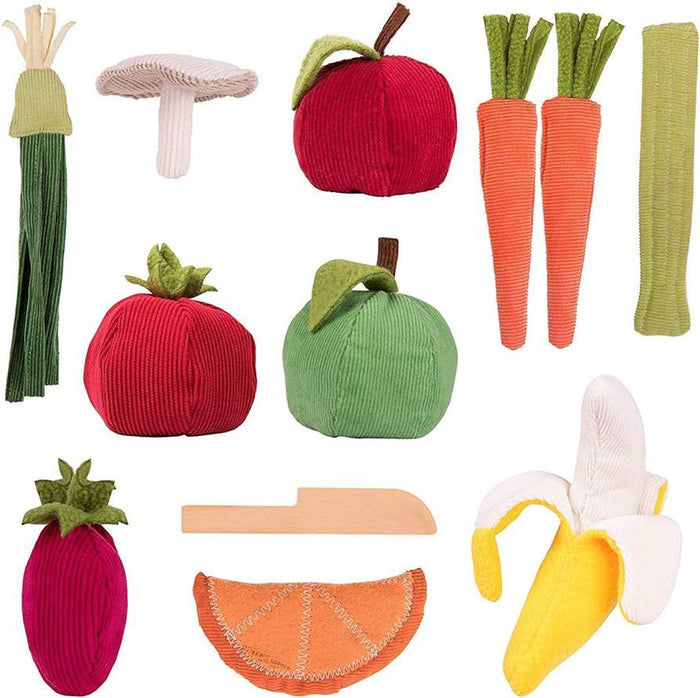 PopOhVer Plush Food Set Fruits / Vegetables
