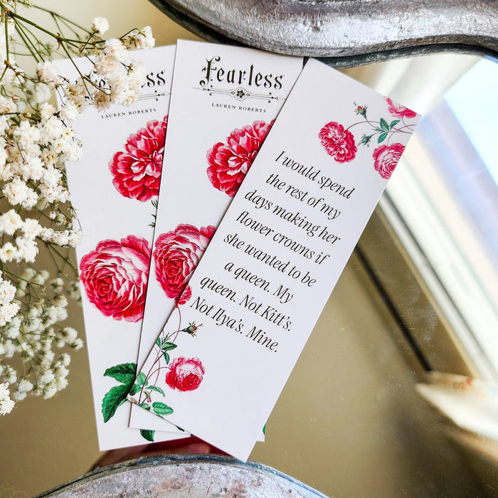 Powerless by Lauren Roberts Bookmarks Set of 3 - The Bean Workshop - bookmark, kai azer, lauren roberts, paedyn gray, powerless