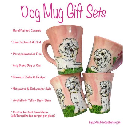 image of dog mug gift set features and quality of ceramic mugs by debby carman