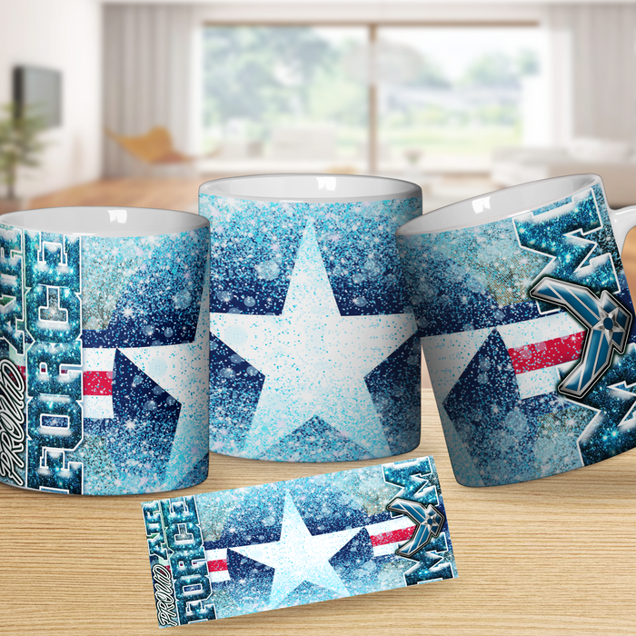 Proud Airforce Mom Coffee Mug