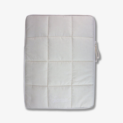 Puffy Laptop Sleeve - Ivory Corduroy
