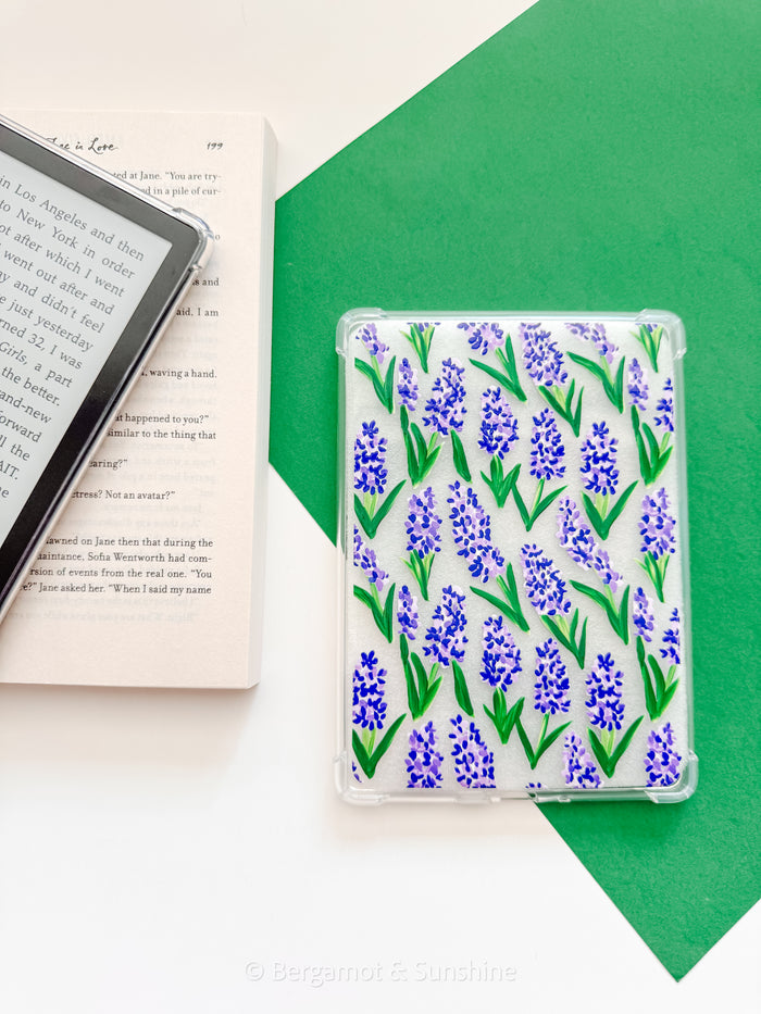 Purple Hyacinth Kindle Case and/or Bookmark [Combined Listing] – Floral E-Reader Cover