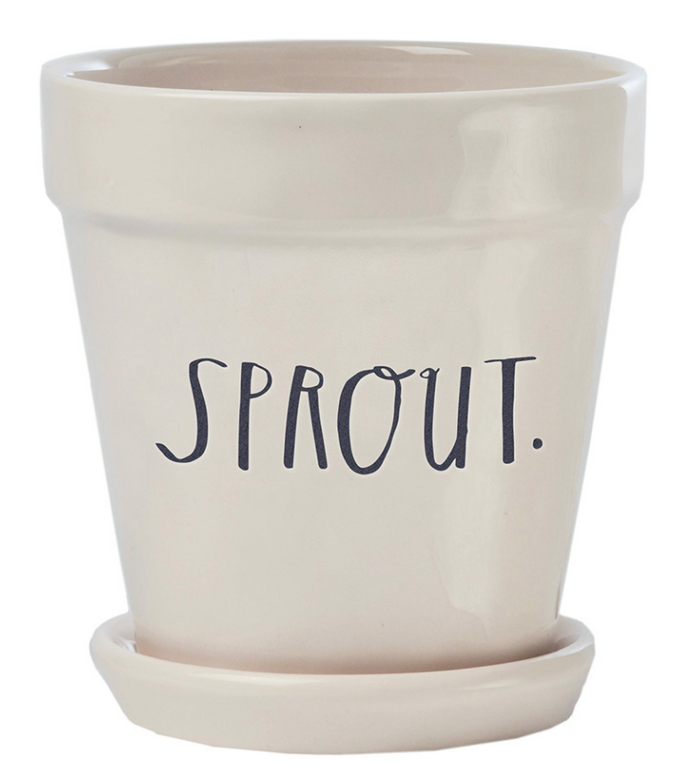 Rae Dunn Stem Print "Sprout" Planter