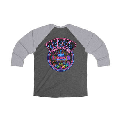 Raglan Tee — ' "Stack Chips Not Charges" Crime Con 26'