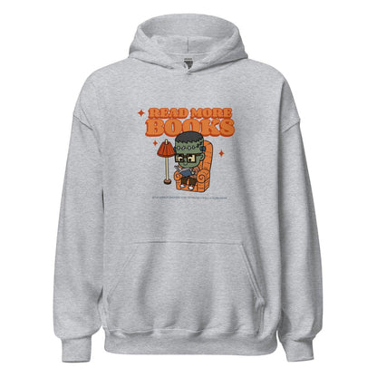 Read More Books Hoodie - The Bean Workshop - Frankenstein, Halloween, hoodie