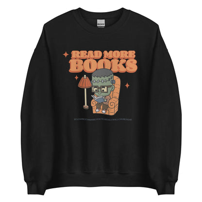 Read More Books Sweatshirt - The Bean Workshop - Frankenstein, Halloween, sweatshirt