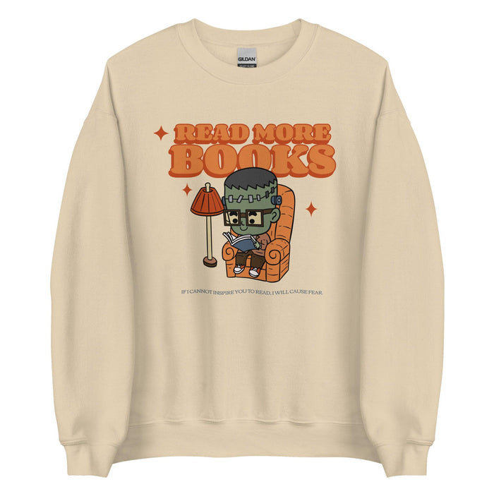 Read More Books Sweatshirt - The Bean Workshop - Frankenstein, Halloween, sweatshirt