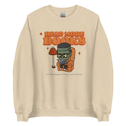 Read More Books Sweatshirt - The Bean Workshop - Frankenstein, Halloween, sweatshirt