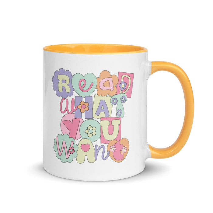 Read What You Want Mug - The Bean Workshop - book lover, ceramic mug, mug, read everyday, read what you want, valentine, Valentine's Day Picks