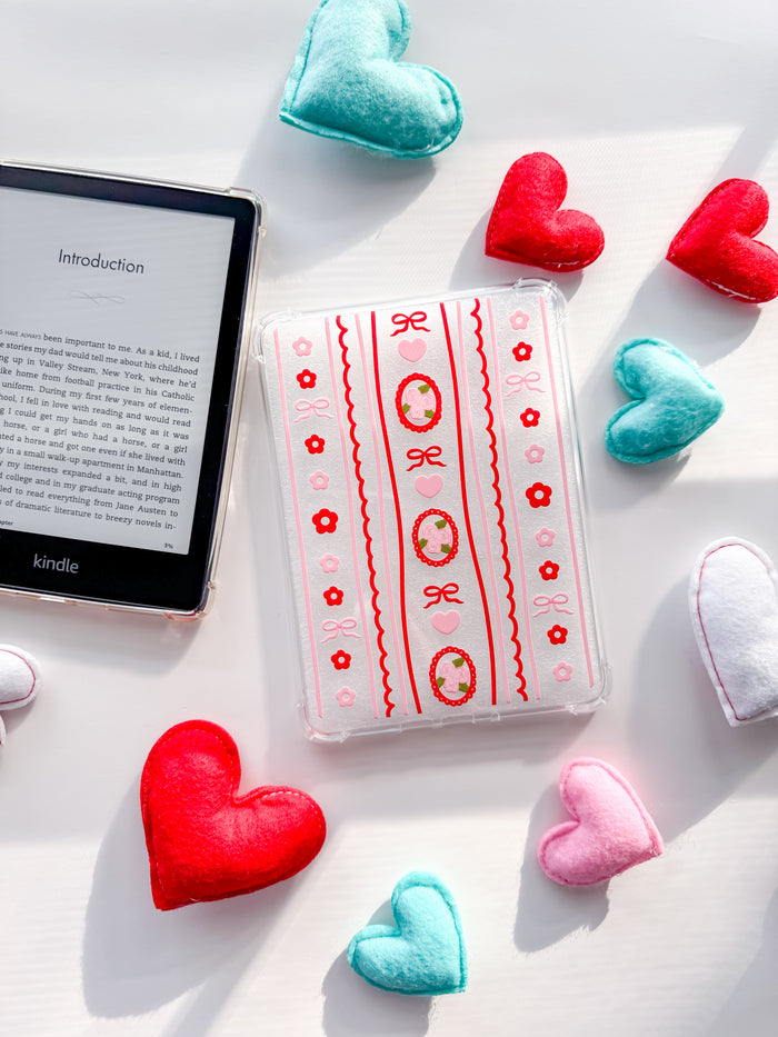 Red and Pink Coquette Kindle Case