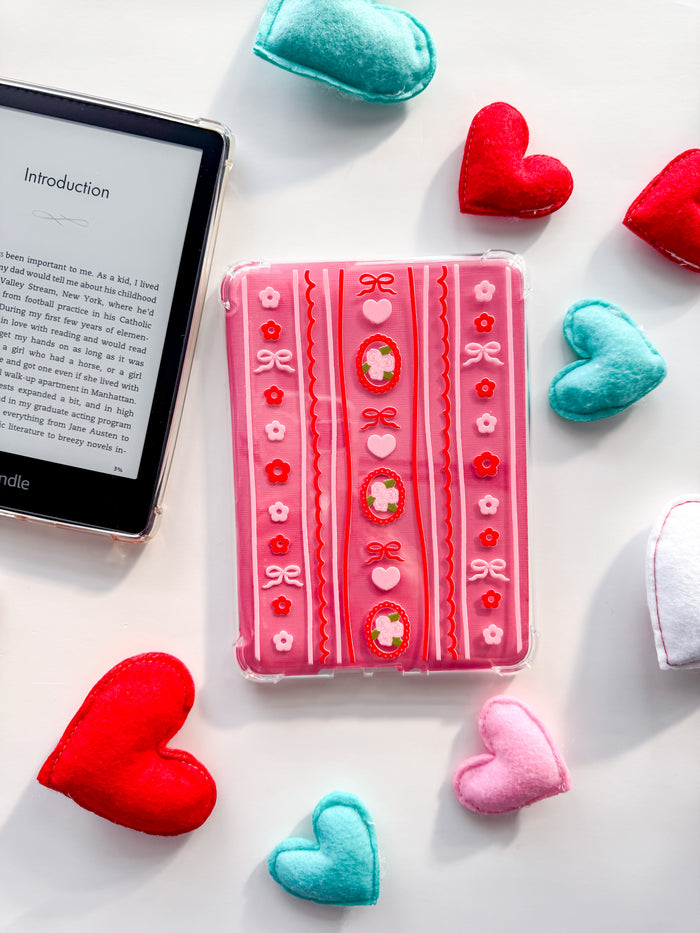 Red and Pink Coquette Kindle Case