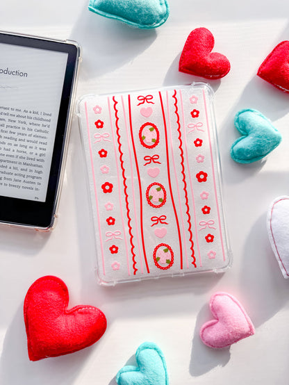 Red and Pink Coquette Kindle Case