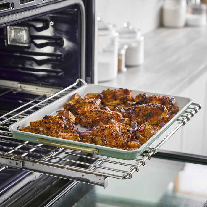 CC009831-103 - Reserve GreenPan Reserve Cookie Sheet, Sage Green - 30.2 x 25.2 cm - Product Image 5