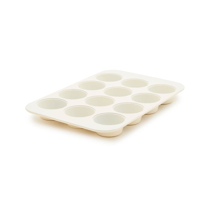 CC009828-103 - Reserve GreenPan Reserve Muffin Pan, Cream White - 12 Cup - Product Image 1
