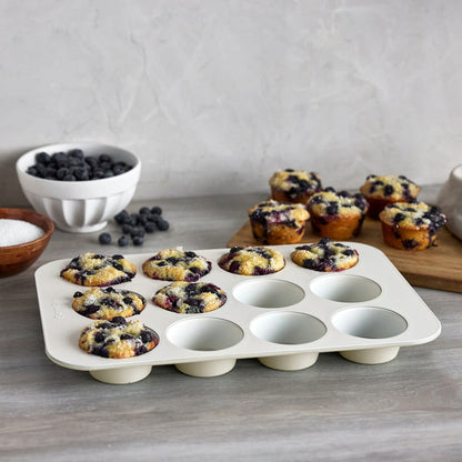 CC009828-103 - Reserve GreenPan Reserve Muffin Pan, Cream White - 12 Cup - Product Image 3