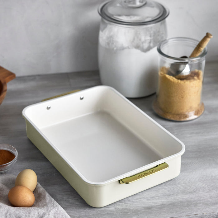 CC009834-103 - Reserve GreenPan Reserve Retangular Cakepan, Cream White - 30.2 x 25.2 cm - Product Image 2