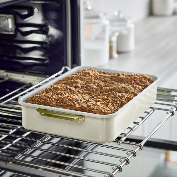 CC009834-103 - Reserve GreenPan Reserve Retangular Cakepan, Cream White - 30.2 x 25.2 cm - Product Image 3