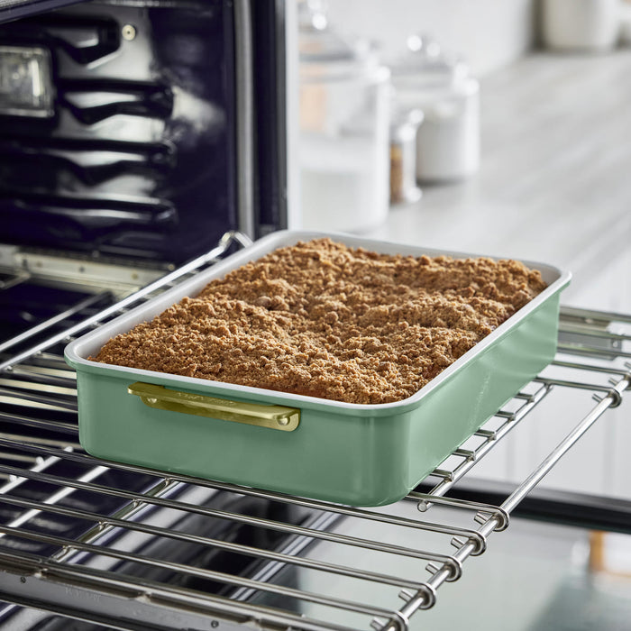 CC009833-103 - Reserve GreenPan Reserve Retangular Cakepan, Sage Green - 30.2 x 25.2 cm - Product Image 4