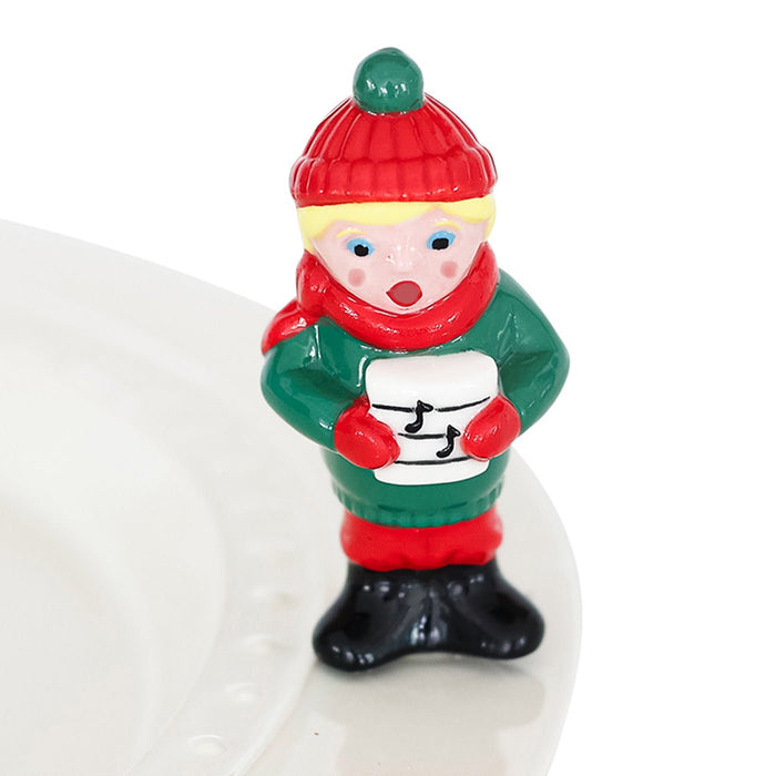 Retired Nora Fleming Mini Caroler A287 Fa-La-La