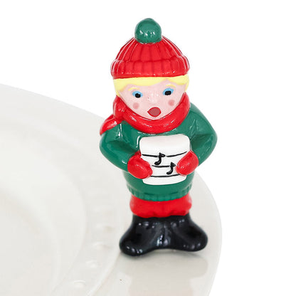 Retired Nora Fleming Mini Caroler A287 Fa-La-La