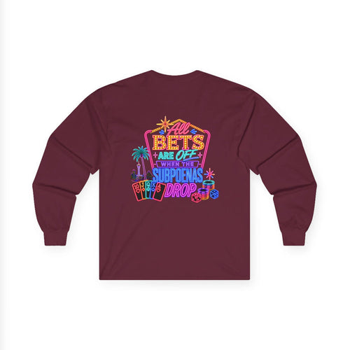 Retro Vegas Crewneck Long Sleeve Tee – "All Bets Are Off" Crime Con 26'