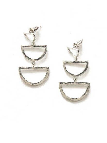Reverberation Stud Earrings - Silver