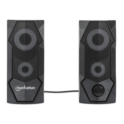 RGB LED Desktop Stereo Computer Speakers Image 4
