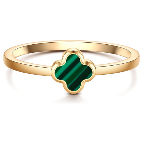 Ring Clover Malachit (synth.)