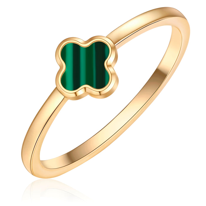 Ring Clover Malachit (synth.)