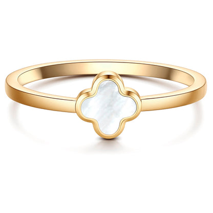Ring Clover Perlmutt
