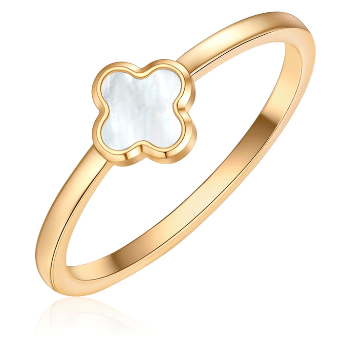 Ring Clover Perlmutt