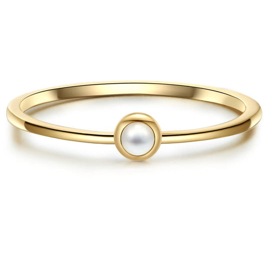 Ring gold mit Perlmutt