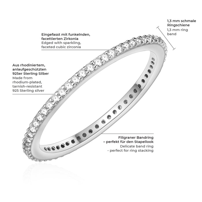 Ring Klassiker Zirkonia