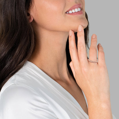 Ring Zirkonia roségold