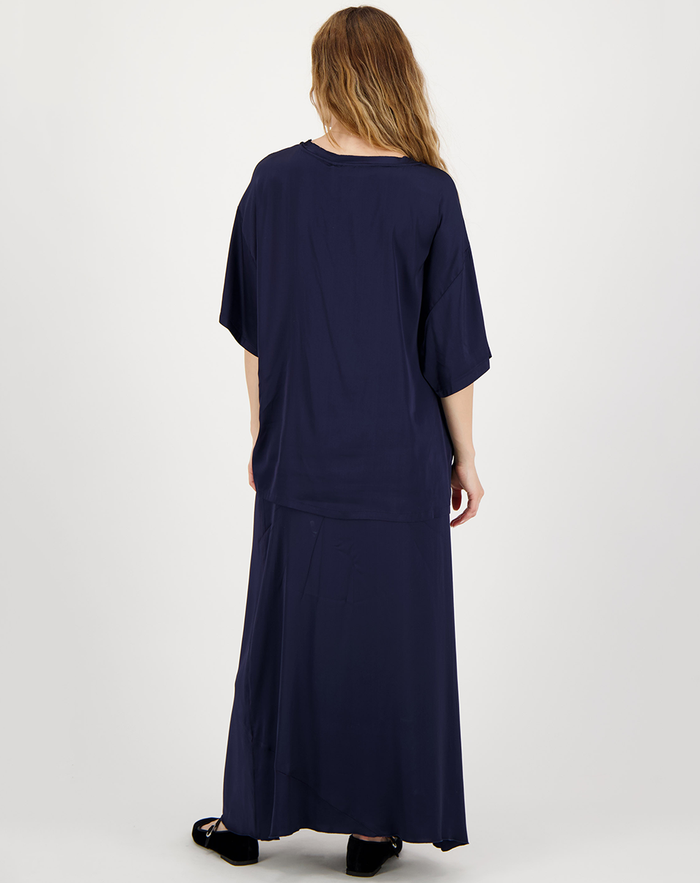 Roberta Blue Black Solid Shirt