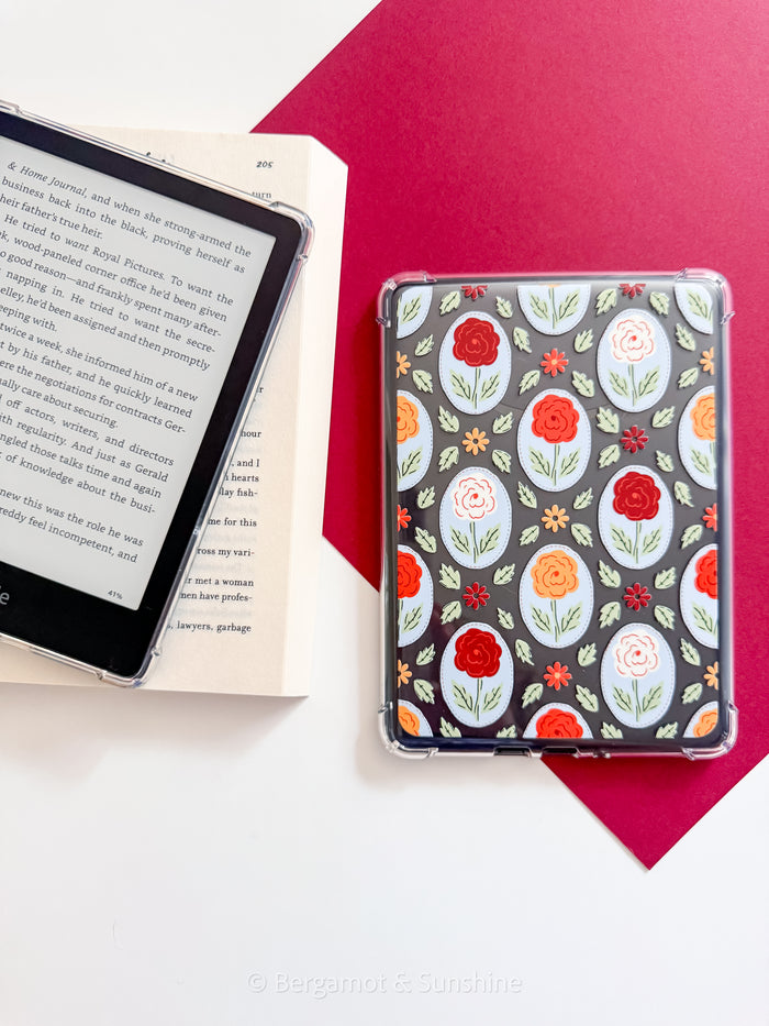 Rose Garden Cameo Kindle Case and/or Bookmark [Combined Listing]