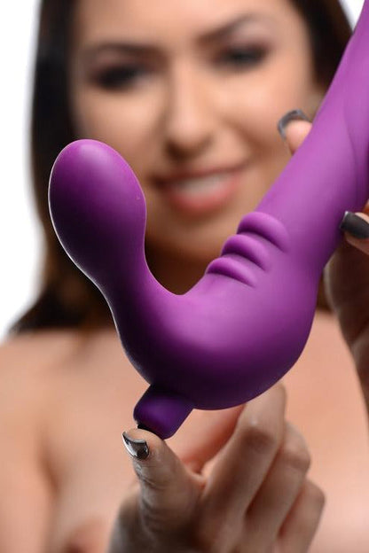 Royal Revolver Vibrating Strapless Silicone Strap On Dildo Image 2