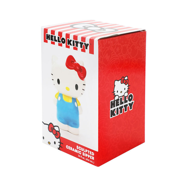 Sanrio - Hello Kitty Sculpted Ceramic Cup With Straw