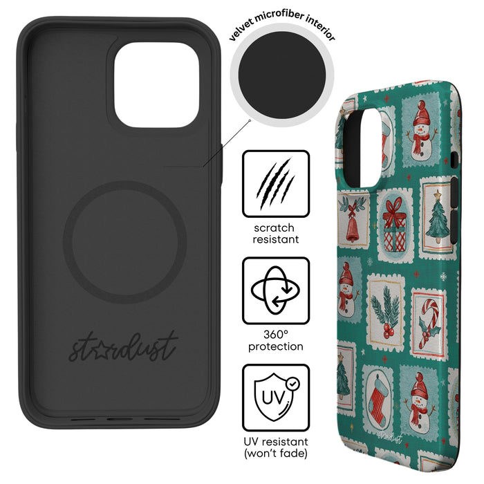 Santa's Stamps MagSafe iPhone Case